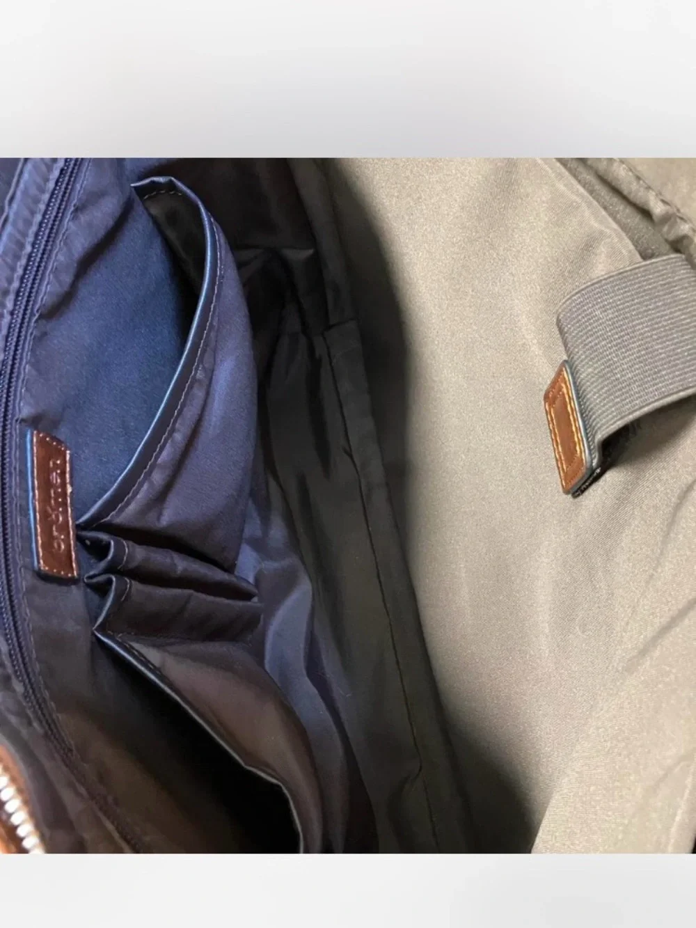 Bromen Vegan Leather Laptop Structured Tote Bag
